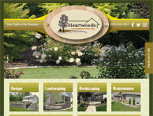 Tablet Screenshot of heartwoodslandscaping.com